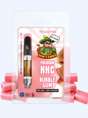 Hanfosan HHC Vape Pen Bubble Gum Abbild Tabelle